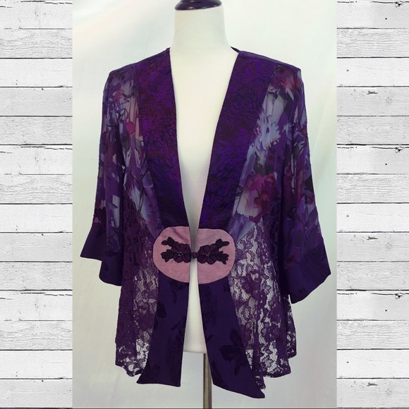 purple kimono jacket